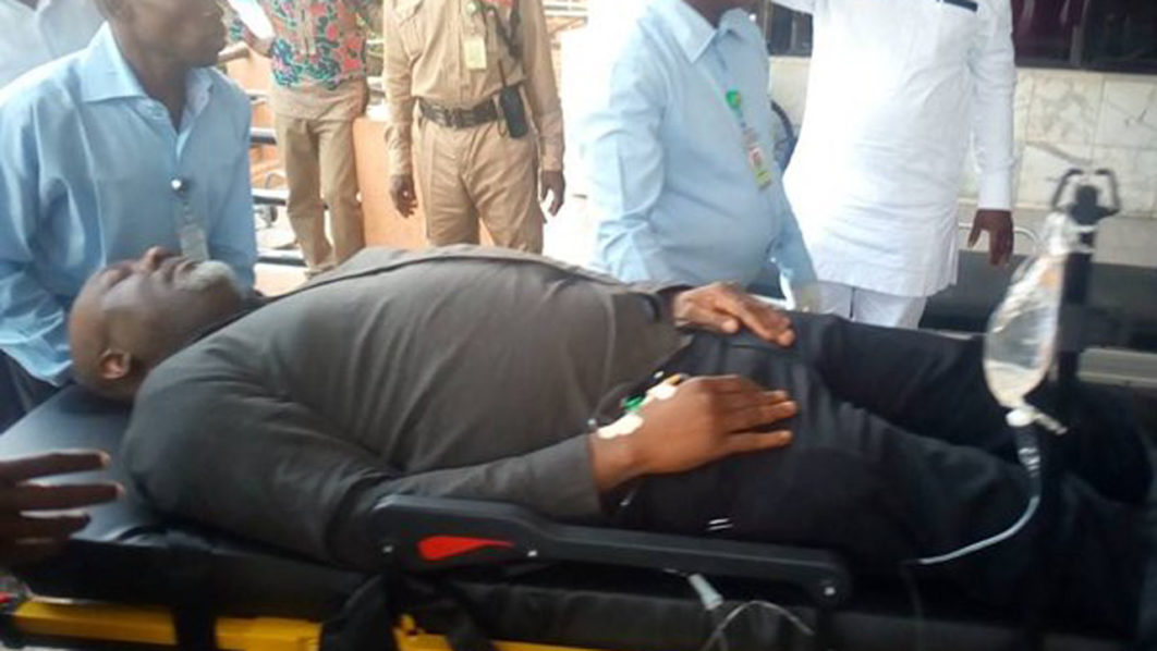 Senator-Dino-Melaye-in-Hospital-After-attempting-to-Escape-Police-Custody-in-Abuja-Reports