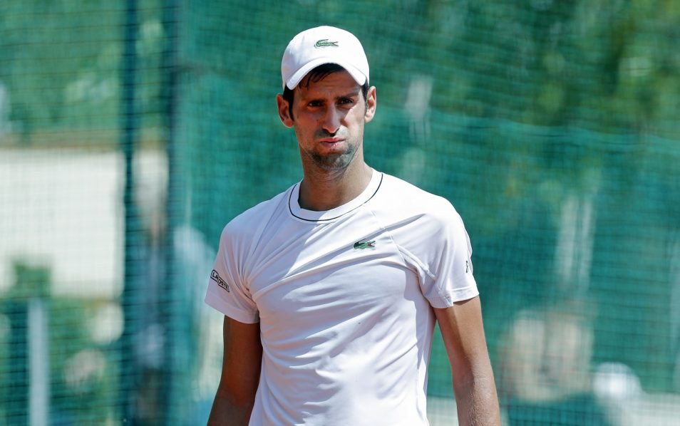 TENNIS-SERBIA-DJOKOVIC-TRAINING