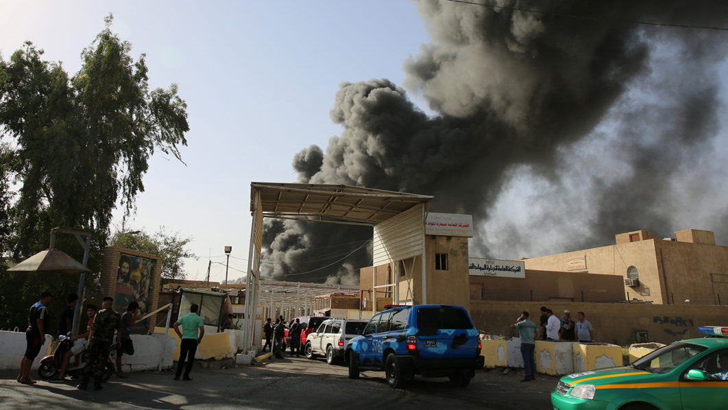 IRAQ-VOTE-FIRE