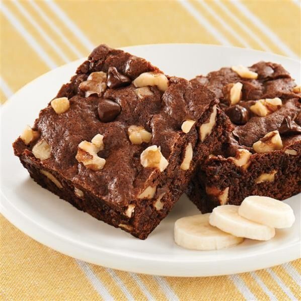 Banana-walnut brownies. Photo Pillsbury Baking_preview