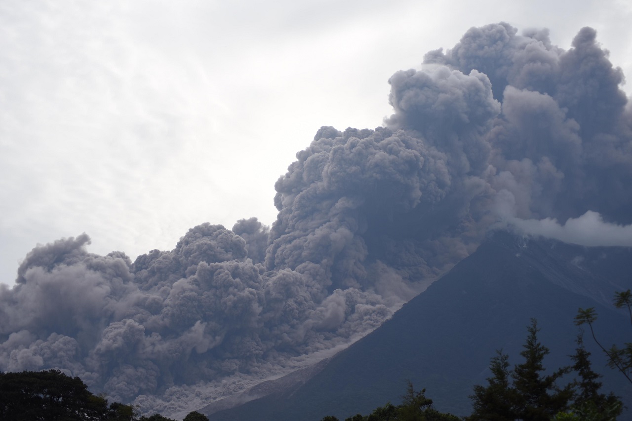 GUATEMALA-VOLCANO-FUEGO-ASH