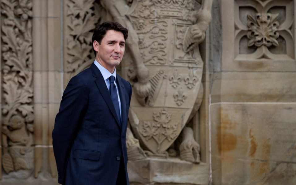 French president Macron in Canada
