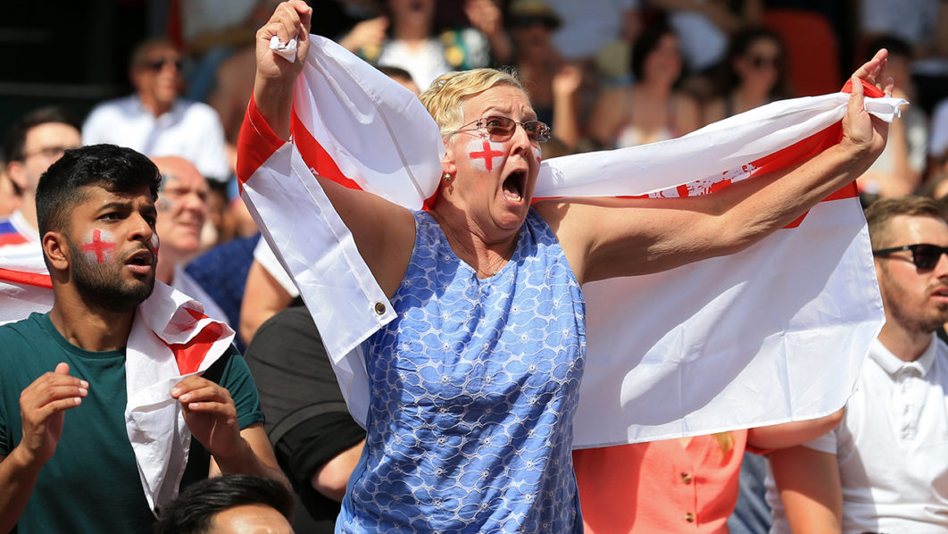 BRITAIN-FBL-WC-2018-SWE-ENG-FANS