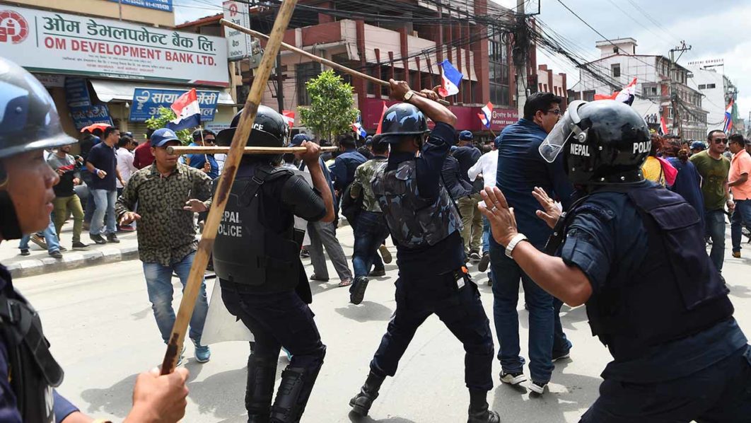 NEPAL-POLITICS-PROTEST