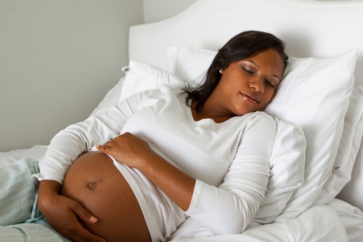 Pregana lady sleeping Photo blackdoctor.org