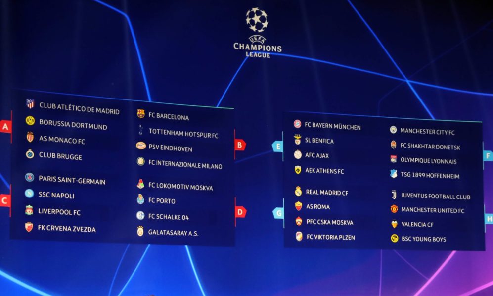 Champions League draw
