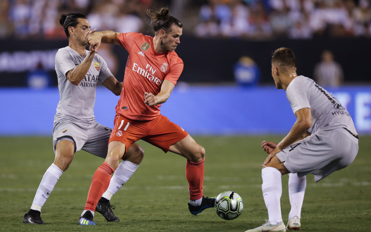 Football. Real Madrid faces AS Roma at the International Champions Cup. Post-match presser