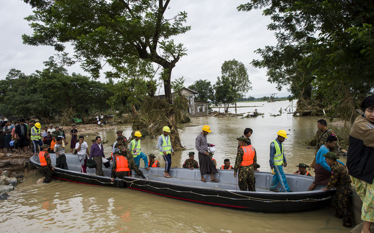 MYANMAR-FLOOD-DAM-DISASTER