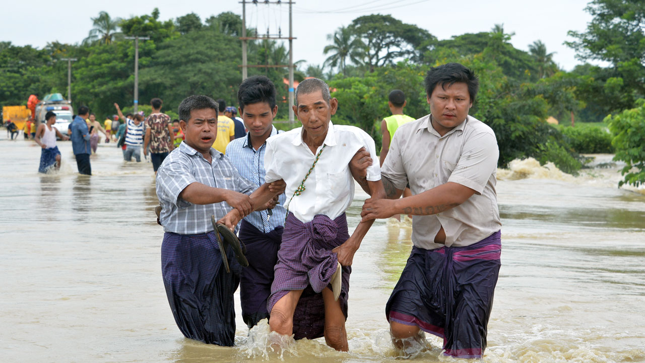 MYANMAR-FLOOD-DAM-DISASTER