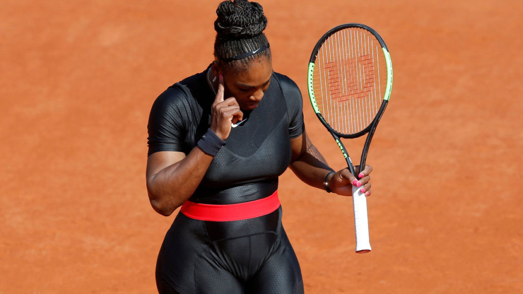 Serena’s-‘Black-Panther’-catsuit