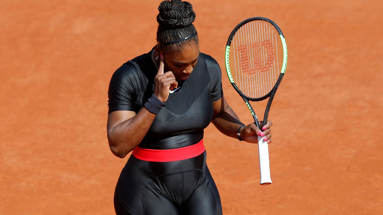 Serena’s-‘Black-Panther’-catsuit
