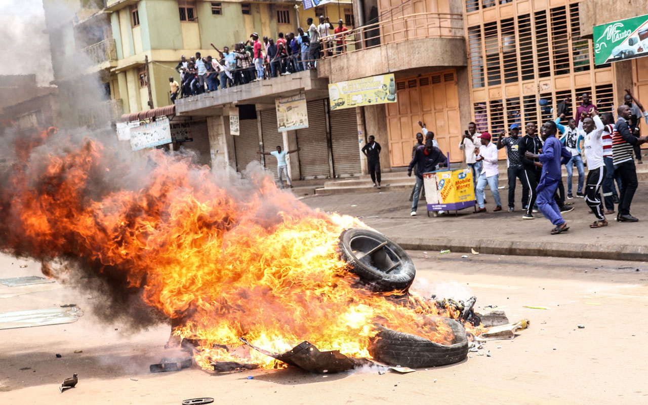 UGANDA-POLITICS-PROTEST