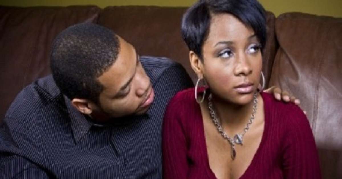 Unhappy couple