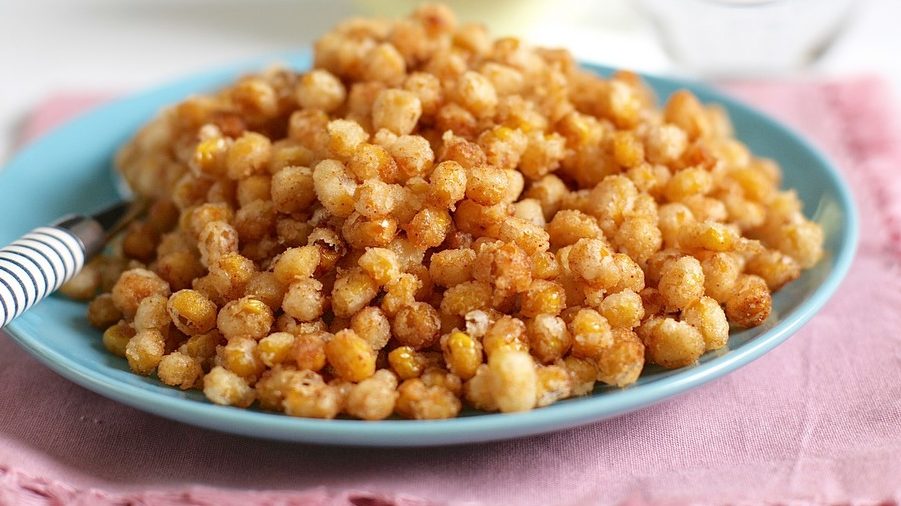 crispy-spicy-buttery-corn-recipe. Photo Rice N Flour