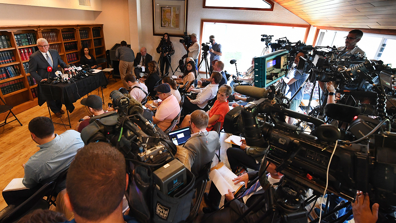 Press conference on lawsuit filed in Clark County District Court: Kathryn Mayorga vs. Cristiano Ronaldo