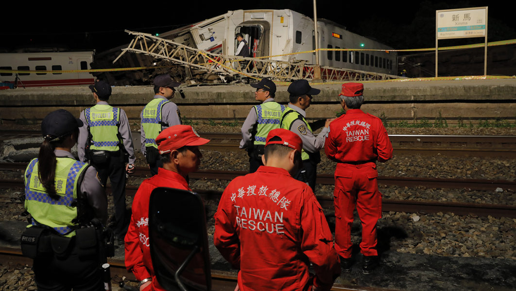 TAIWAN-RAIL-ACCIDENT