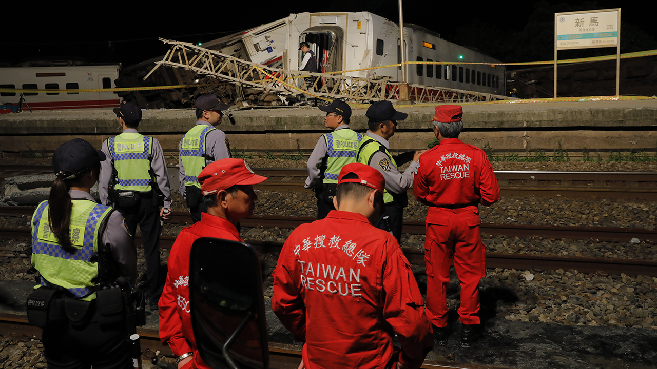 TAIWAN-RAIL-ACCIDENT