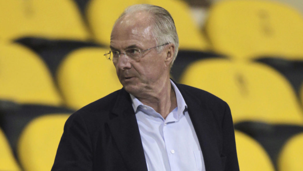 Sven-Goran Eriksson of Sweden arrives for the international friendly match between Sweden and Bahrain in Doha
