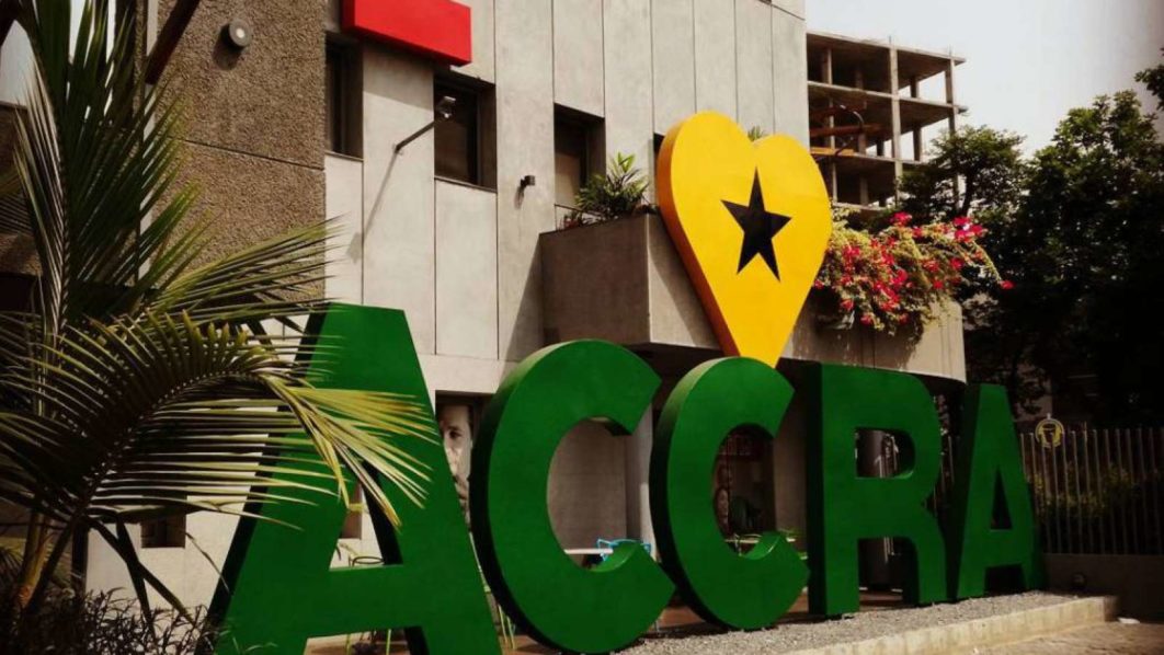 Accra sign in Osu
