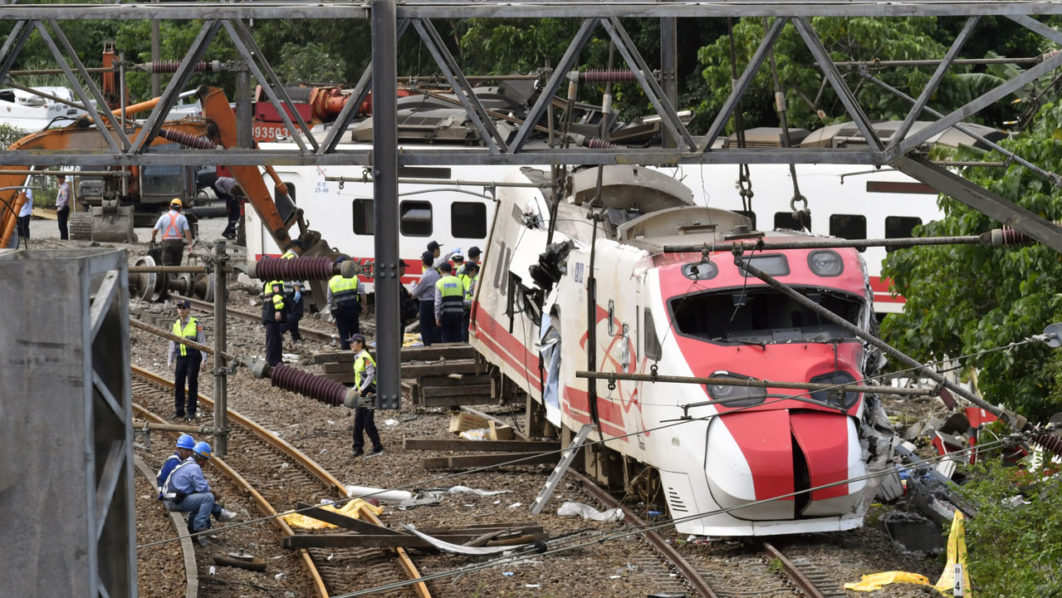 TAIWAN-RAIL-ACCIDENT
