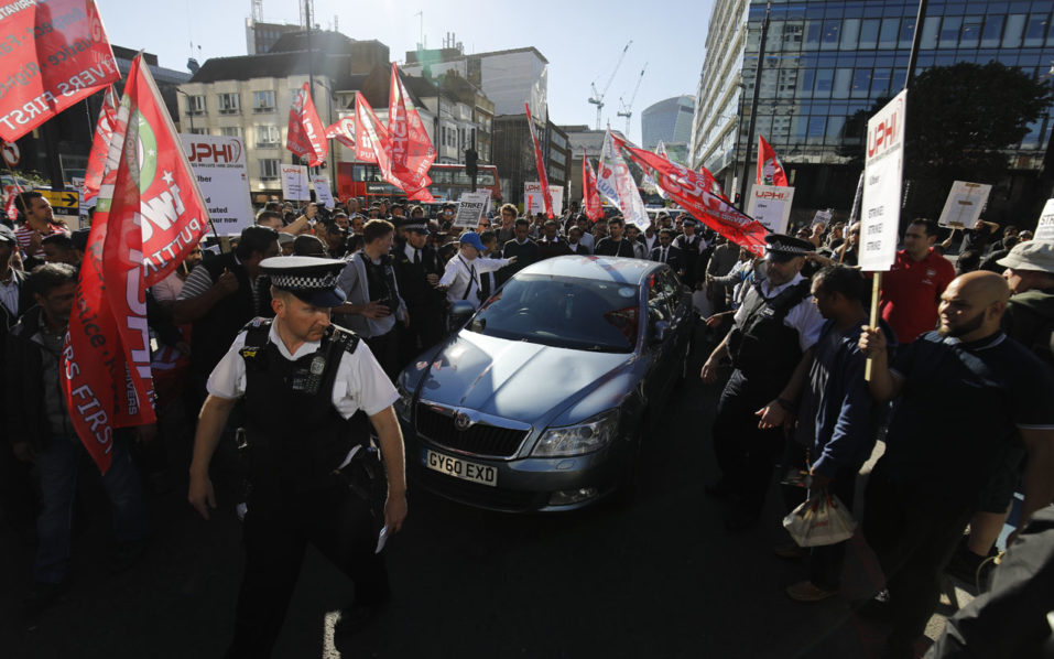BRITAIN-TRANSPORT-UBER-STRIKE