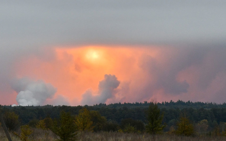 UKRAINE-MILITARY-EXPLOSION