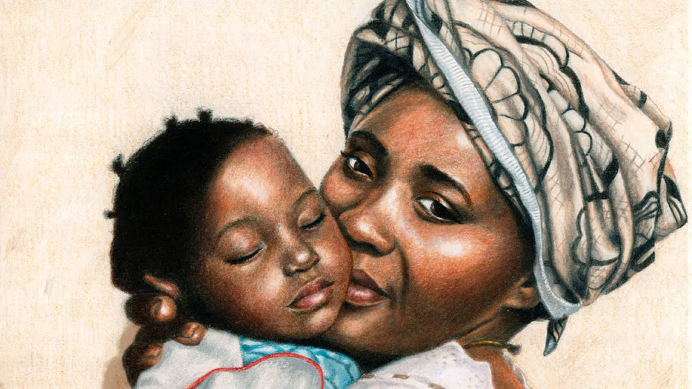 African Woman with Child