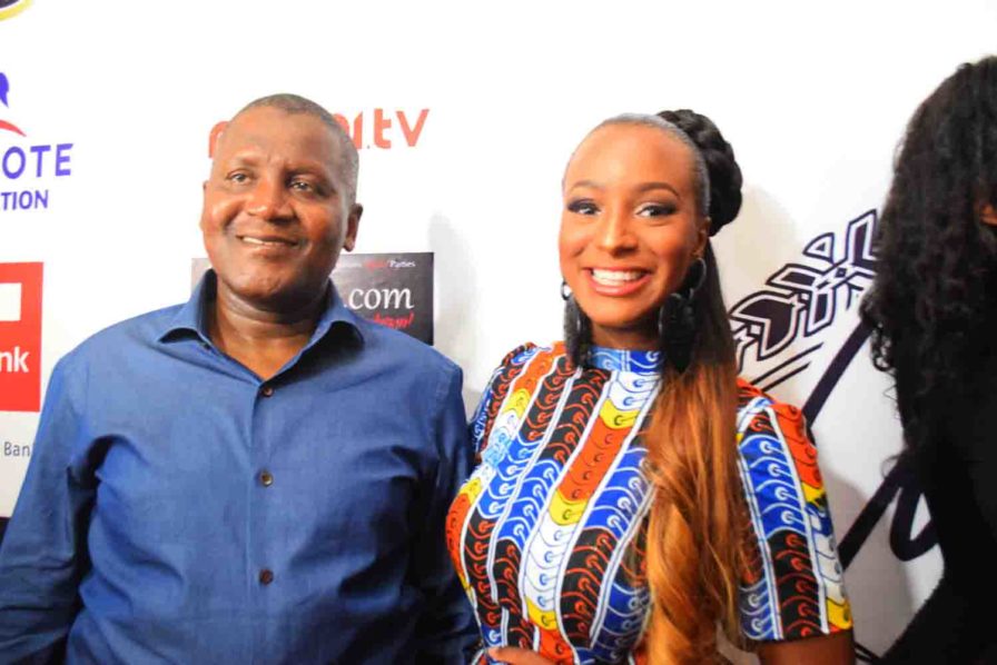 Aliko Dangote and DJ Cuppy