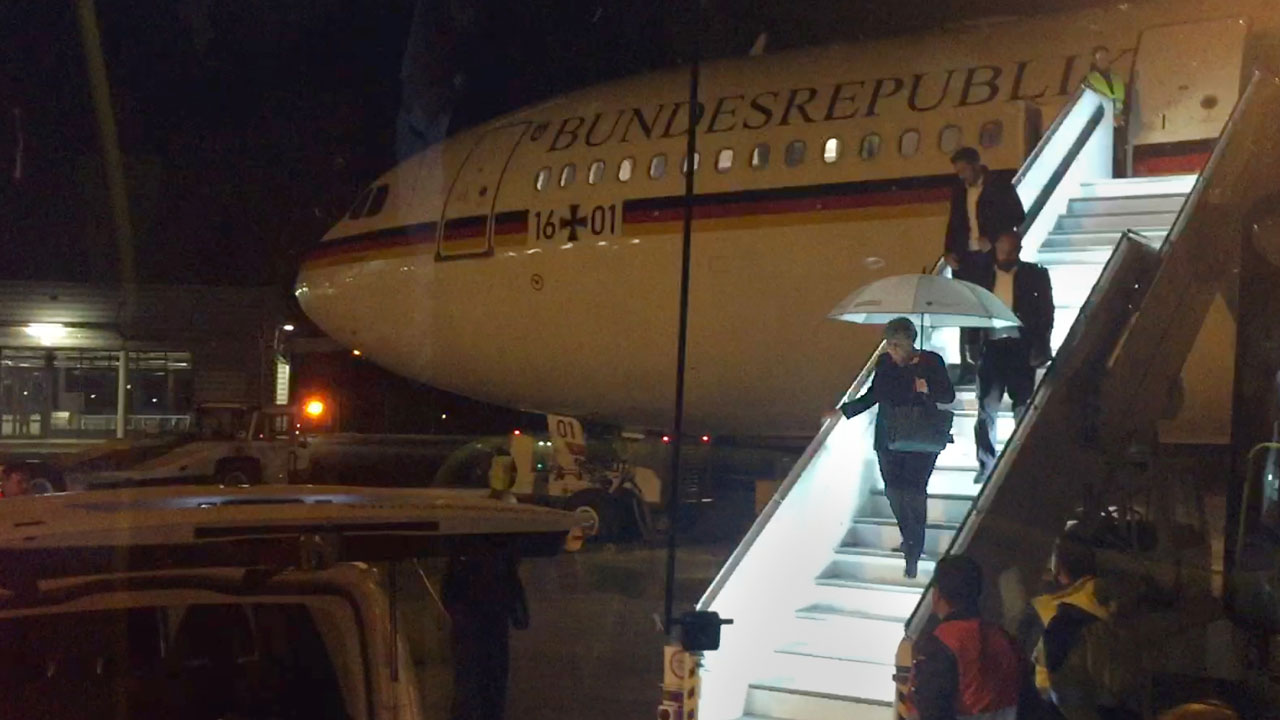 GERMANY-POLITICS-DIPLOMACY-G20-PLANE-MERKEL