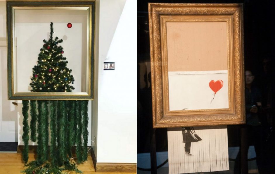 Banksy Inspired Christmas Tree photo NME
