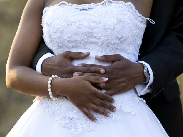 Black couple at a wedding Photo – standardmedia