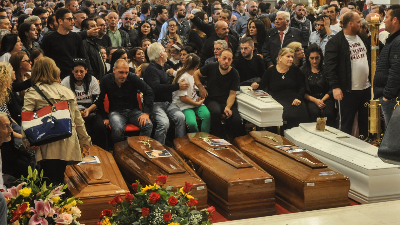 ITALY-WEATHER-STORM-FLOODS-FUNERAL
