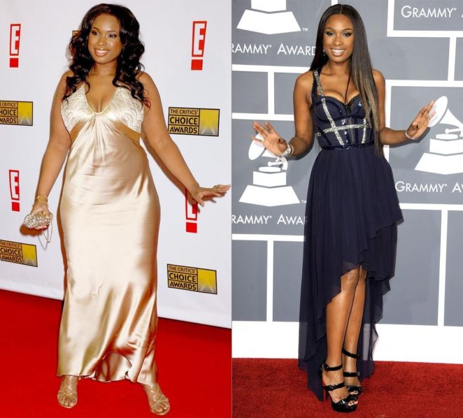 Jennifer Hudson before and after losing weight