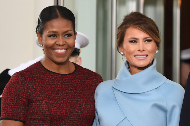 Michelle Obama and Melania Trump