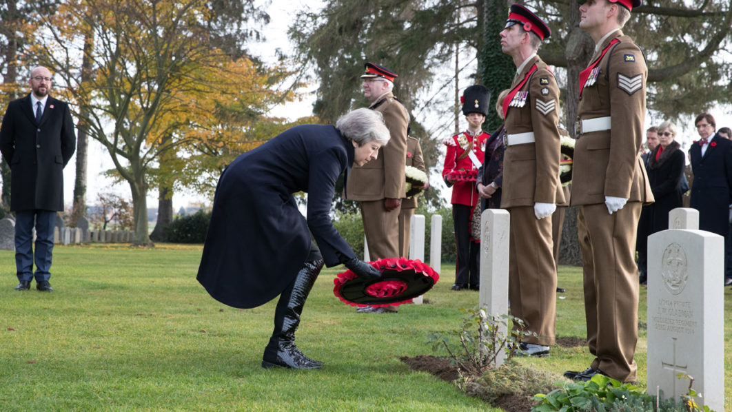 BELGIUM-CEMETERY-COMMEMORATION-END-WW1