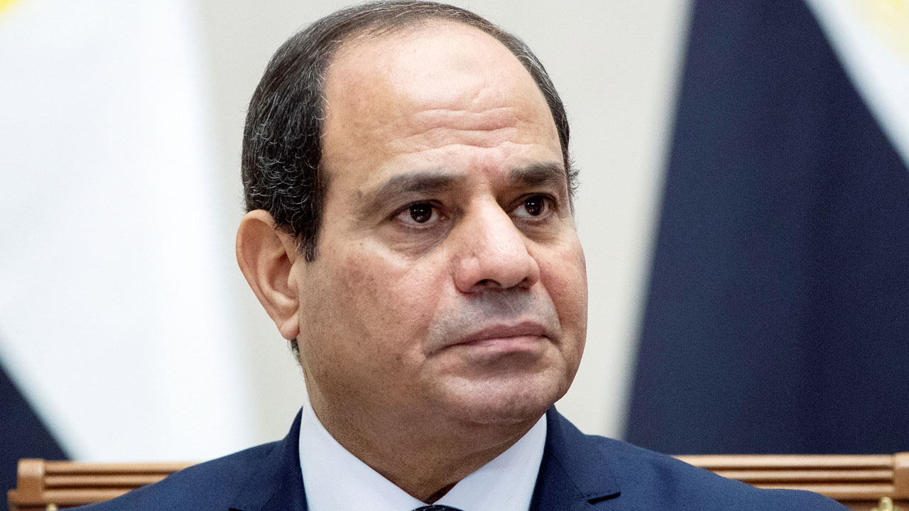 Egyptian President al-Sisi attends a signing ceremony following a meeting with Russian President Putin in Sochi