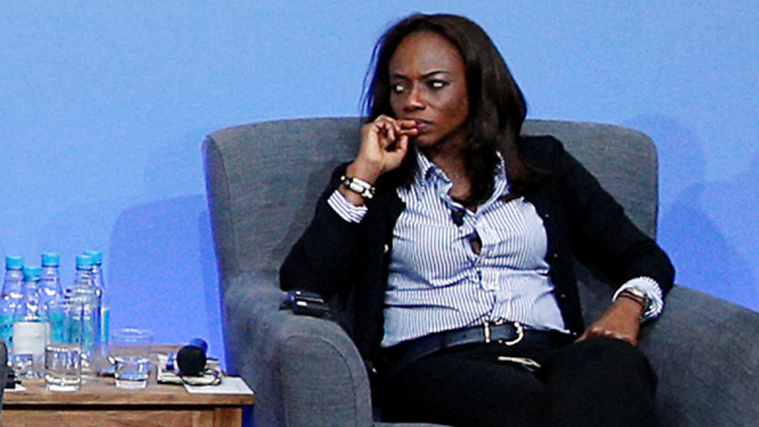 FILE PHOTO – Sierra Leone Football Association President Isha Johansen attends a panel discussion during the Anti-Corruption Summit London 2016, at Lancaster House in central London