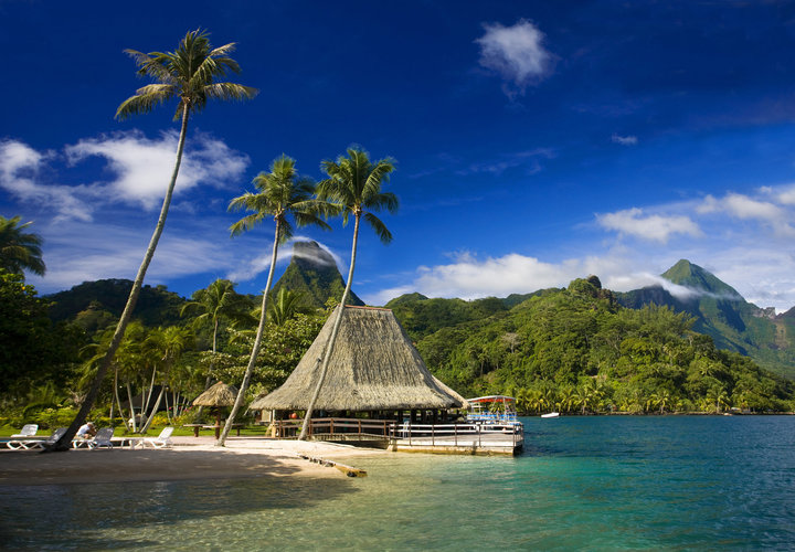 A Mo’orea cabana with ocean view