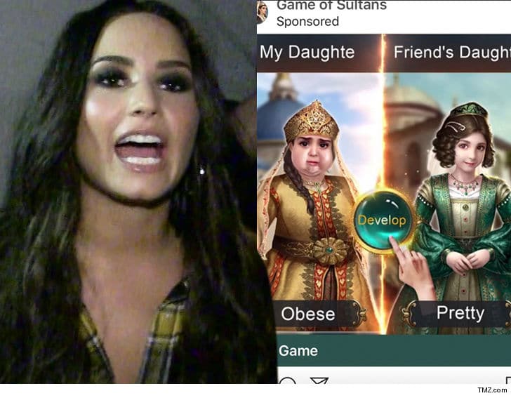 Demi Lovato and the fat shaming ad Photo Credit TMZ