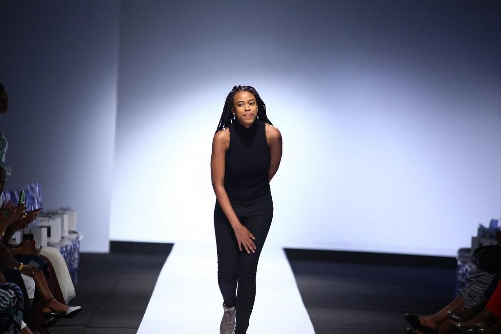 Destiny taking a bow at LFW