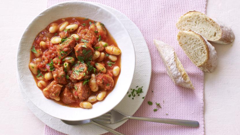 Tomato stew with beans and bread Photo ichef bbci