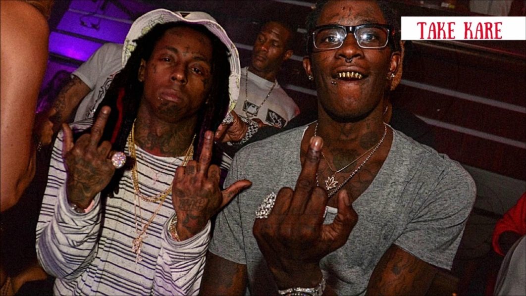 Young Thug and Lil Wayne cover