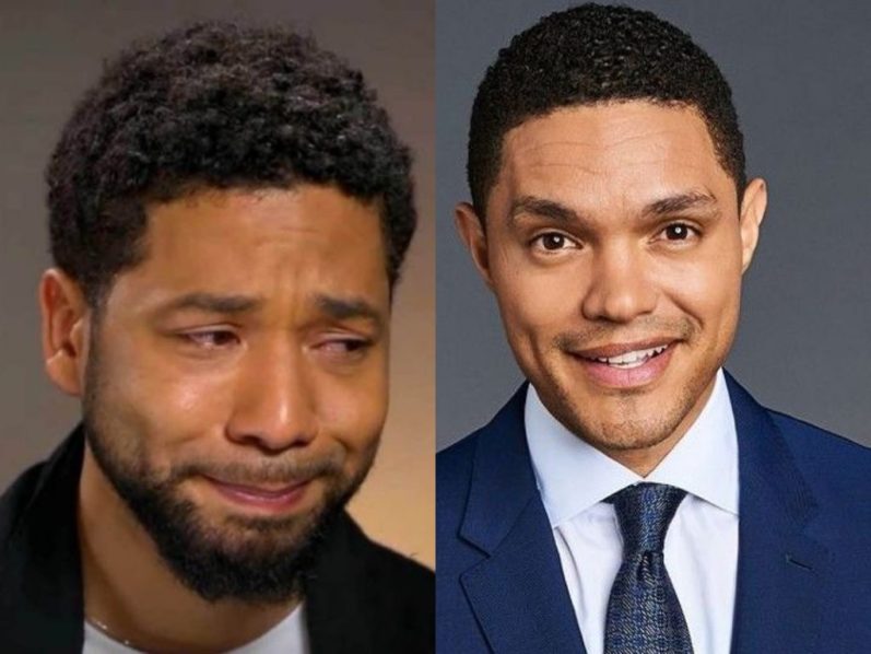 Jussie Smollett and Trevor Noah