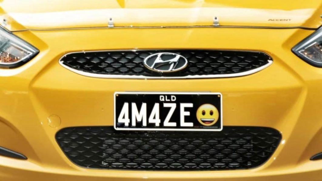 Hyundai with emoji plate number, Photo. Stuff.co