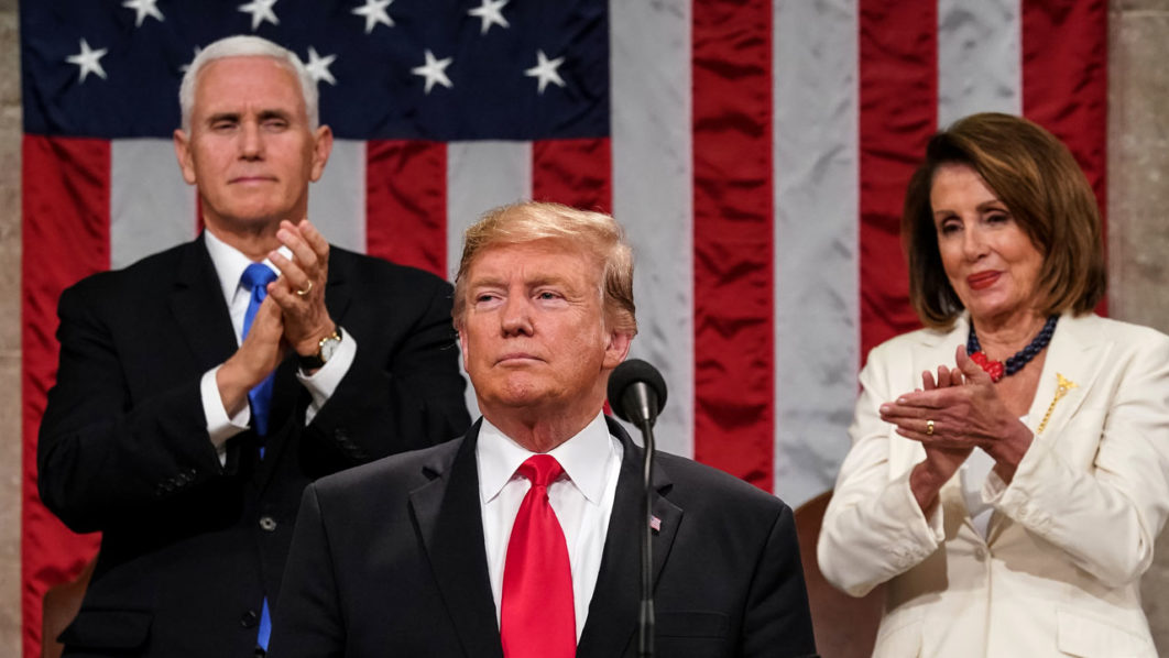 US President Donald Trump delivers the State of the Union address
