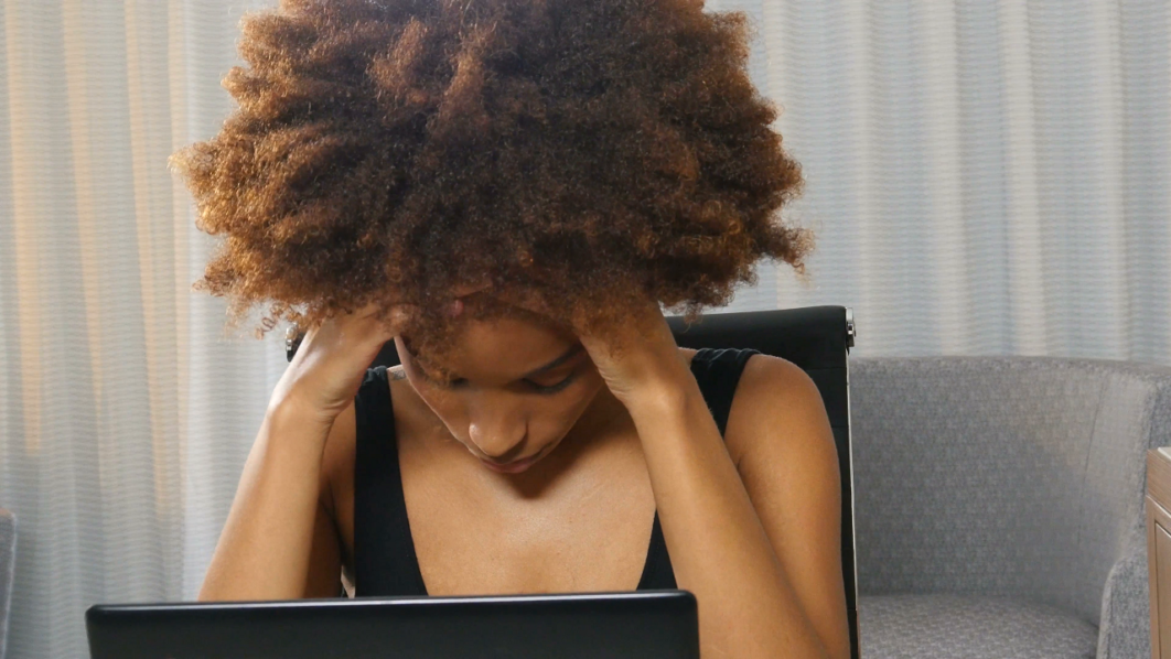 frustrated woman