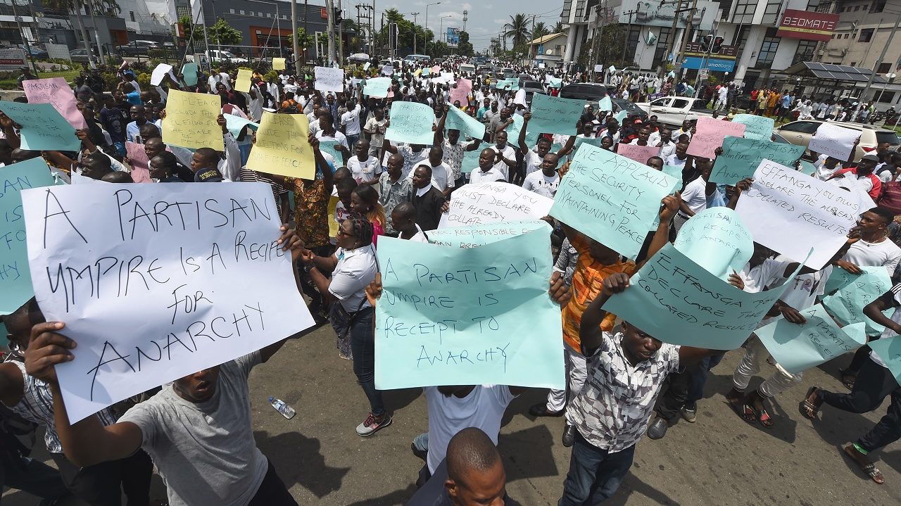 NIGERIA-POLITICS-VOTE-DEMO
