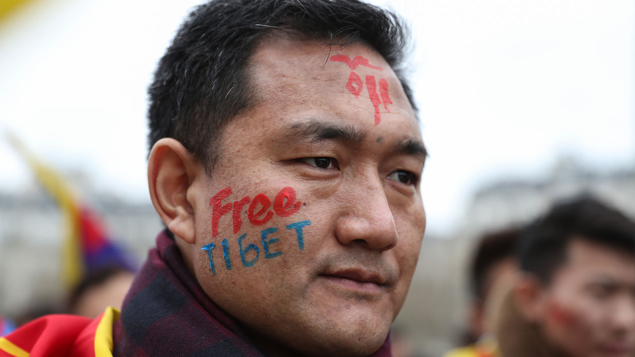 FRANCE-CHINA-TIBET-POLITICS-DEMO