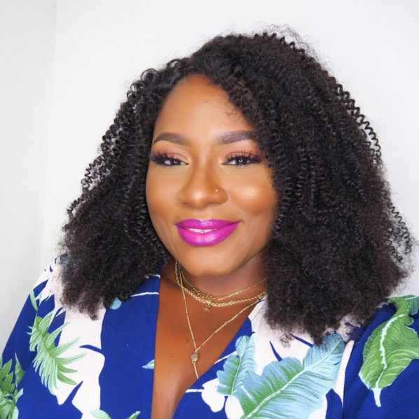 Chinyere of Yummymumlife in a light pink lipstick. Photo YouTube (1)