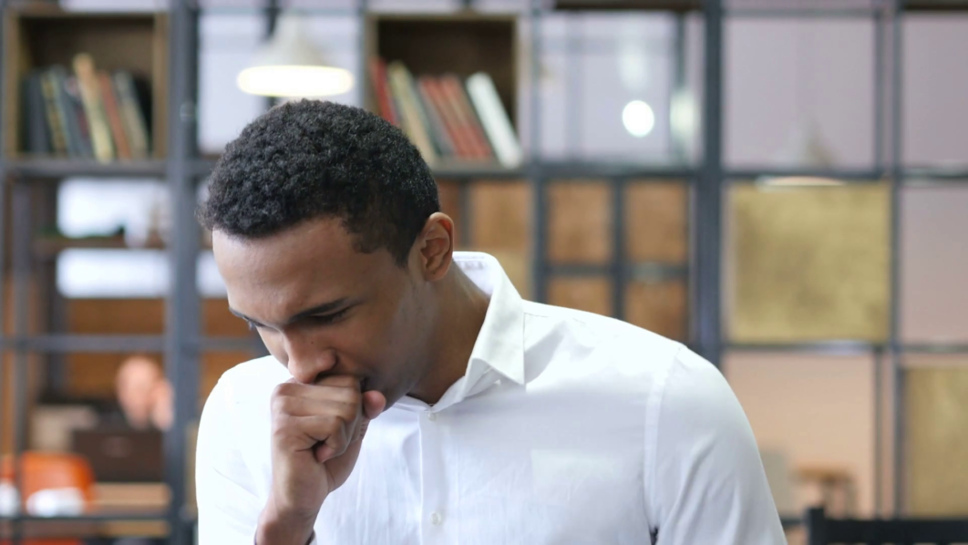 Man Coughing, Photo. Video Blocks